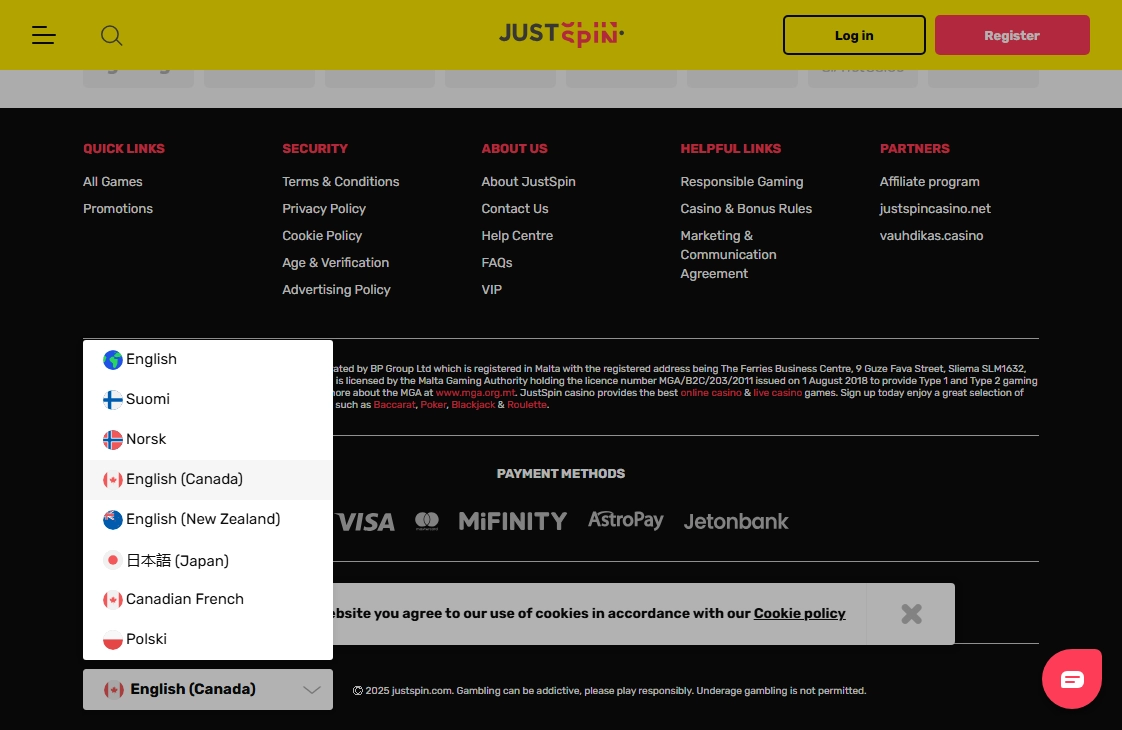 JustSpin Casino